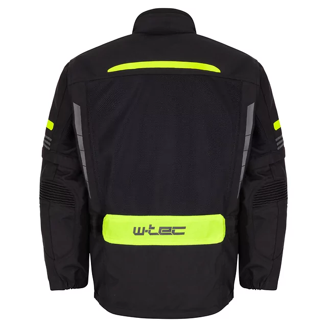 Dětská rostoucí moto bunda W-TEC Pinapoco - černá-fluo