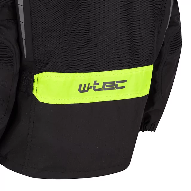 Dětská rostoucí moto bunda W-TEC Pinapoco - černá-fluo