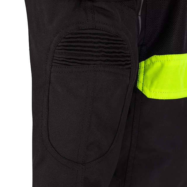Dětská rostoucí moto bunda W-TEC Pinapoco - černá-fluo