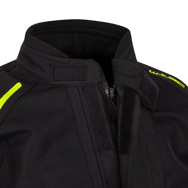 Dětská rostoucí moto bunda W-TEC Pinapoco - černá-fluo