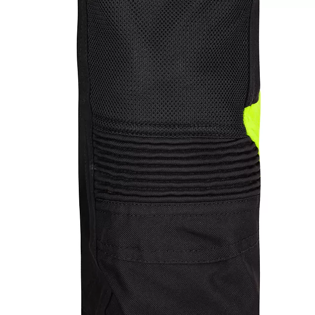 Dětské rostoucí moto kalhoty W-TEC Pinapoco - černá-fluo
