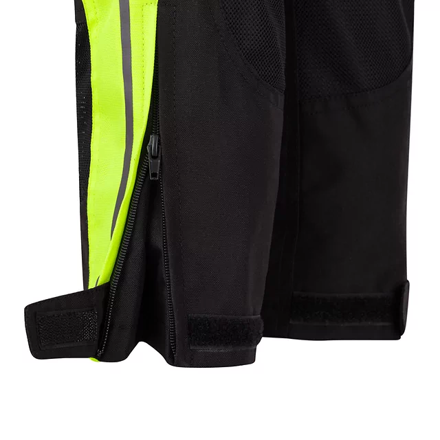 Dětské rostoucí moto kalhoty W-TEC Pinapoco - černá-fluo