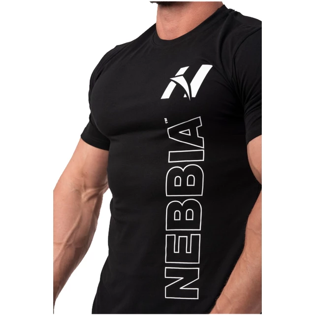 Férfi póló Nebbia Vertical Logo 293