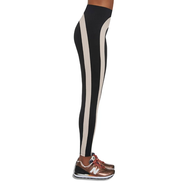 Women’s Sports Leggings BAS BLACK Flow - Black/Cream