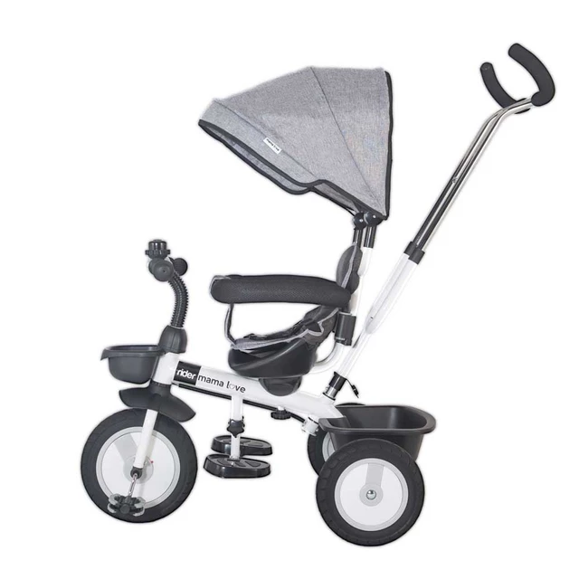 Three-Wheel Stroller/Tricycle with Tow Bar MamaLove Rider - Grey