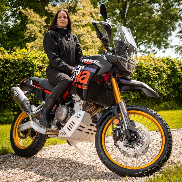 Dámské moto boty W-TEC Moanna - černo-červená