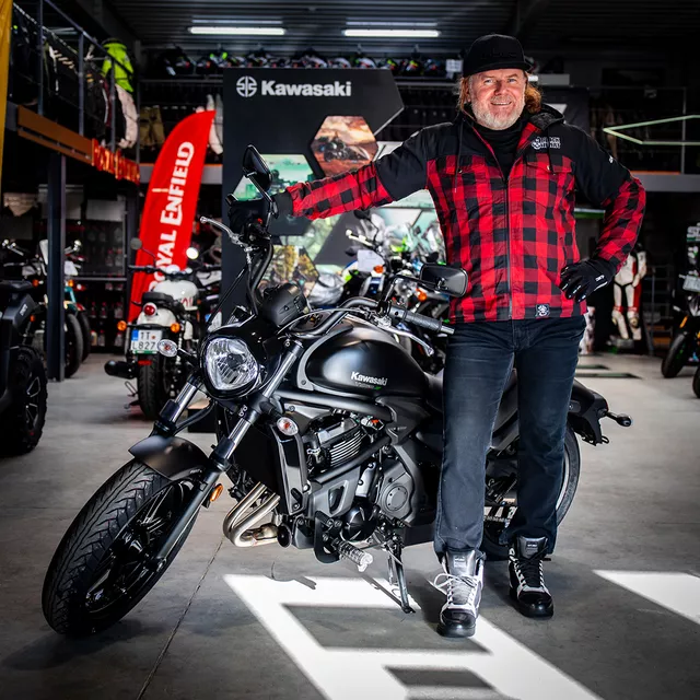 Softshellová moto bunda W-TEC Black Heart Rozzer - červeno-černá