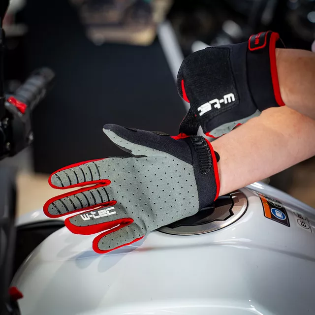 Dětské motokrosové rukavice W-TEC Matosinos Kids - Fluo Green