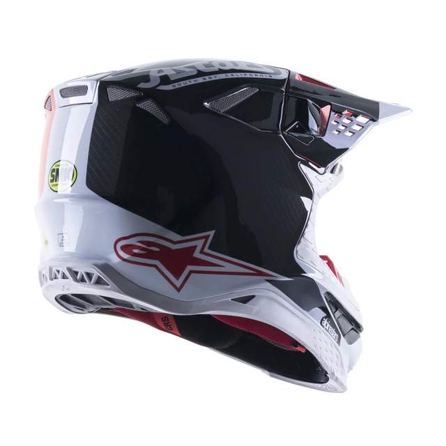 Moto přilba Alpinestars Supertech S-M10 limitovaná edice Angel MIPS červená/černá/bílá