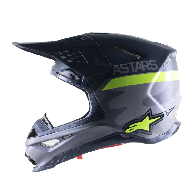 Motorcycle Helmet Alpinestars Supertech S-M10 Limited Edition AMS MIPS Gray/White/Fluo Yellow/Black 2021