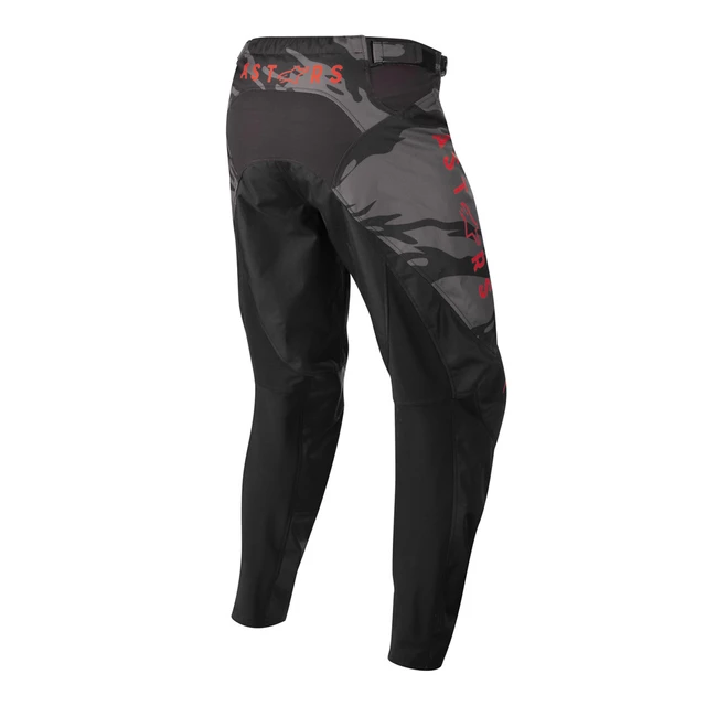 Motocross Pants Alpinestars Racer Tactical Black/Gray Camo/Fluo Red 2022 - Black/Camo Grey/Fluo Red