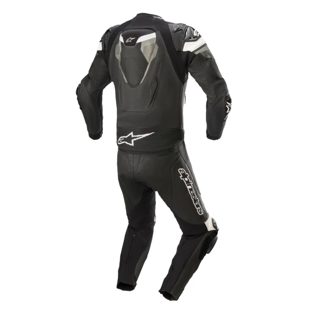 Two-Piece Motorcycle Leather Suit Alpinestars Atem 4 Black/Gray/White