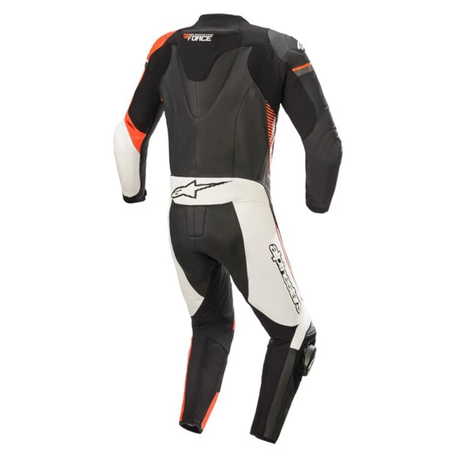 Jednodílná moto kombinéza Alpinestars GP Force Phantom černá/bílá/červená fluo - černá/bílá/červená fluo