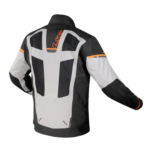 Men’s Motorcycle Jacket LS2 Scout Black Grey Orange