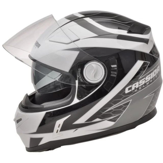 Motorcycle Helmet Cassida Evo - Black-White-Red