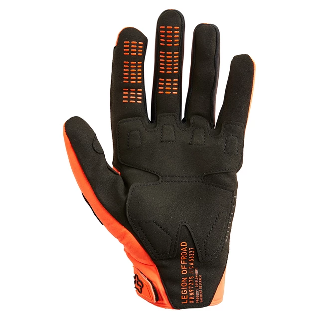 Motokrosové a cyklo rukavice FOX Legion Thermo Glove Ce Fluo Orange MX22 - fluo oranžová