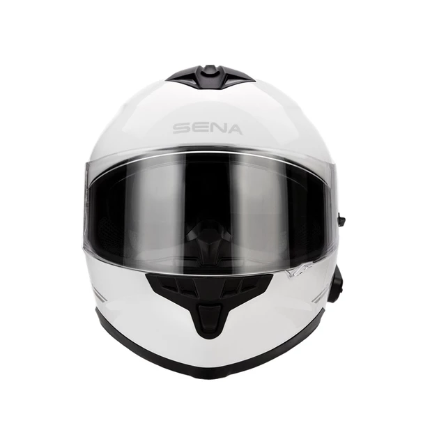 Motorcycle Helmet SENA Outride w/ Integrated Headset Glossy White - Glossy White