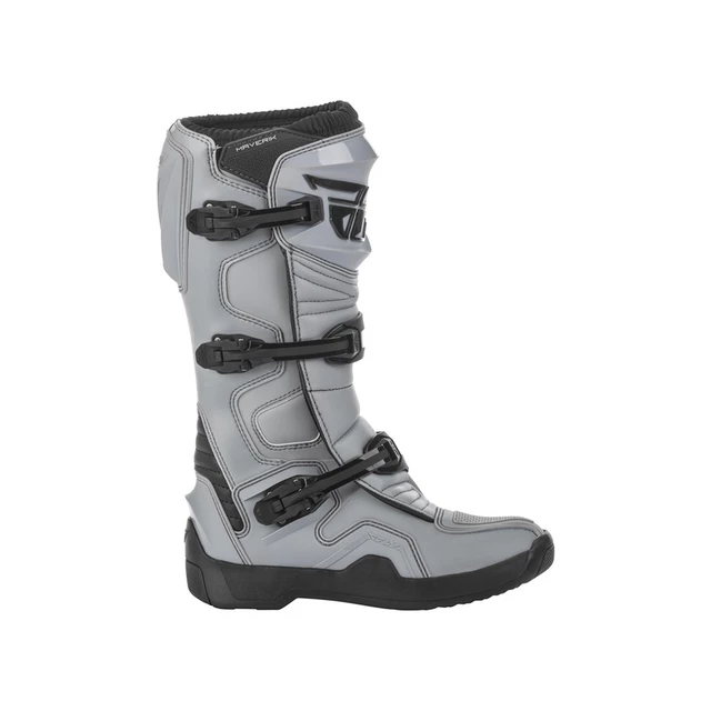 Motocross Boots Fly Racing New Maverik Grey Black - Grey/Black