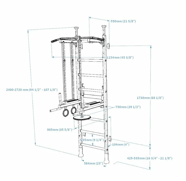 Bordásfal kiegészítőkkel BenchK 522W+A204