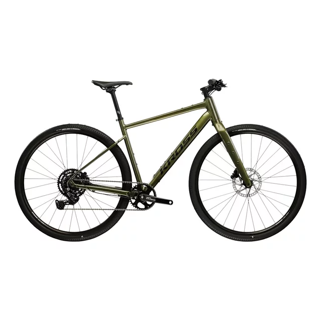 Gravel kolo Kross Esker 1.0 FL 28" - model 2026 - šedá/fialová/lesk - zelená/grafitová/lesk