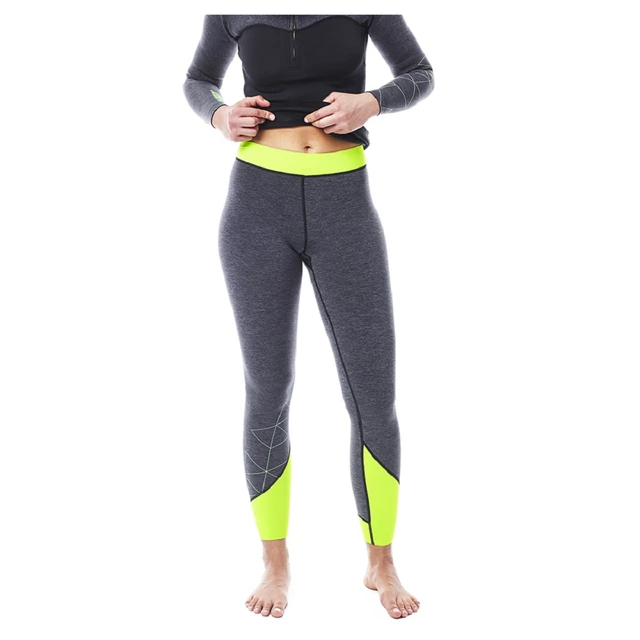 Jobe Reversible Neoprenleggings für Damen - grau-grün