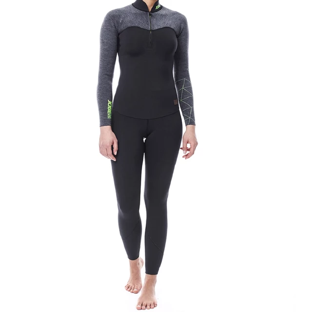 Damskie dwustronne neoprenowe legginsy Jobe Reversible 2w1 - Szaro-zielony