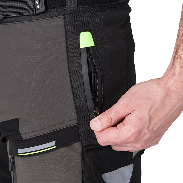 Moto kalhoty W-TEC Daimick - černo-šedá