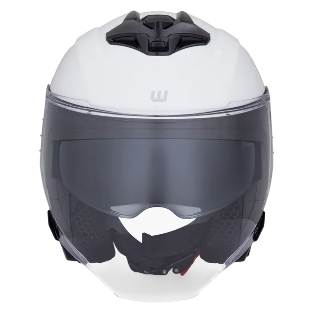 Moto přilba W-TEC Voltik - bílá lesk