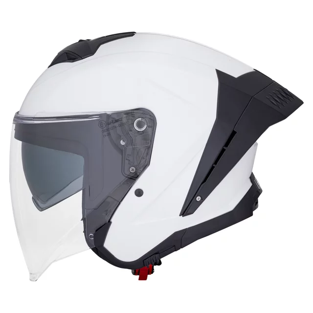 Moto přilba W-TEC Voltik - bílá lesk