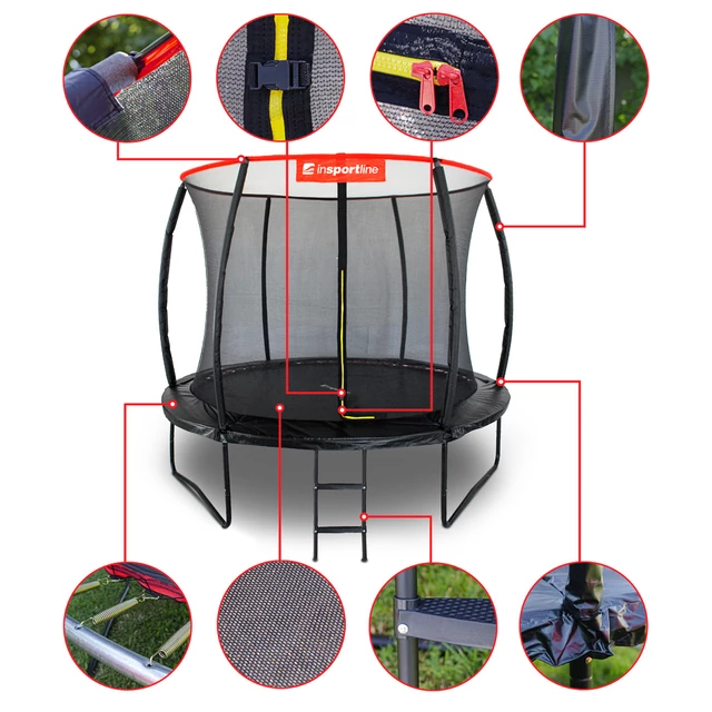 Trampolínový set inSPORTline Flea 244 cm - 2.akosť