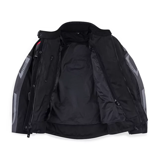 Dámská moto bunda W-TEC Radana - černo-šedo-červená