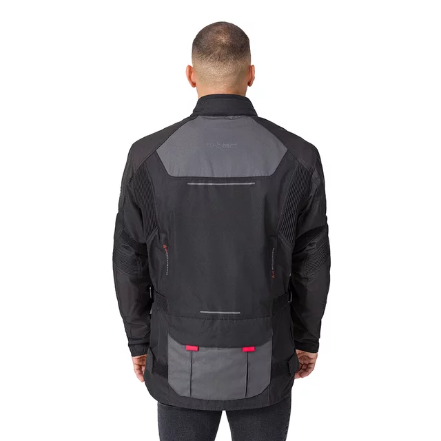 Pánská moto bunda W-TEC Xeniaq - černo-šedá