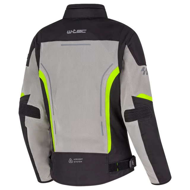 Letní dámská moto bunda W-TEC Mirelia - černo-šedo-růžová