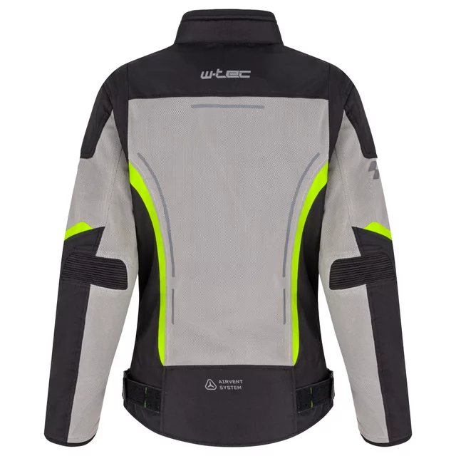 Letní dámská moto bunda W-TEC Mirelia - černo-šedo-růžová