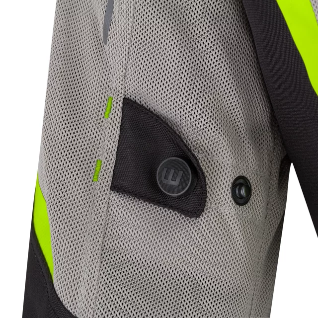 Letní dámská moto bunda W-TEC Mirelia - černo-šedo-růžová