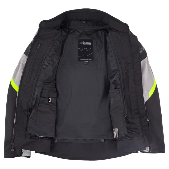 Letní dámská moto bunda W-TEC Mirelia - černo-šedo-růžová