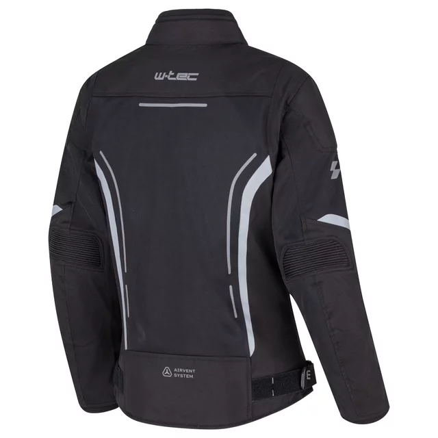 Letní dámská moto bunda W-TEC Mirelia - černo-šedo-růžová