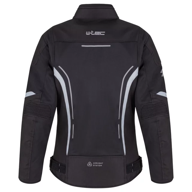 Letní dámská moto bunda W-TEC Mirelia - černo-šedo-růžová