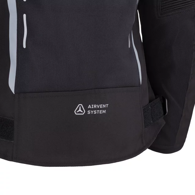 Letní dámská moto bunda W-TEC Mirelia - černo-šedo-růžová