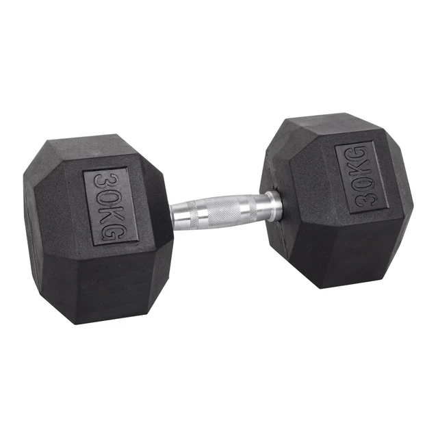 Šestihranná činka inSPORTline Hexsteel 30 kg - 2.jakost