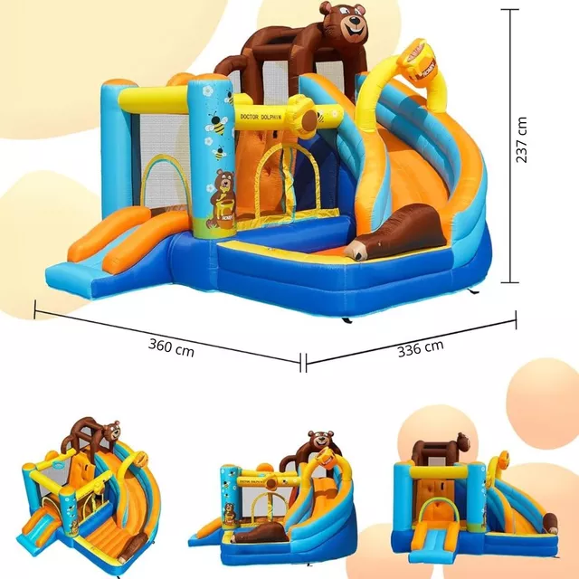 Nafukovací hrad Doctor Dolphin Honey Bear 72069