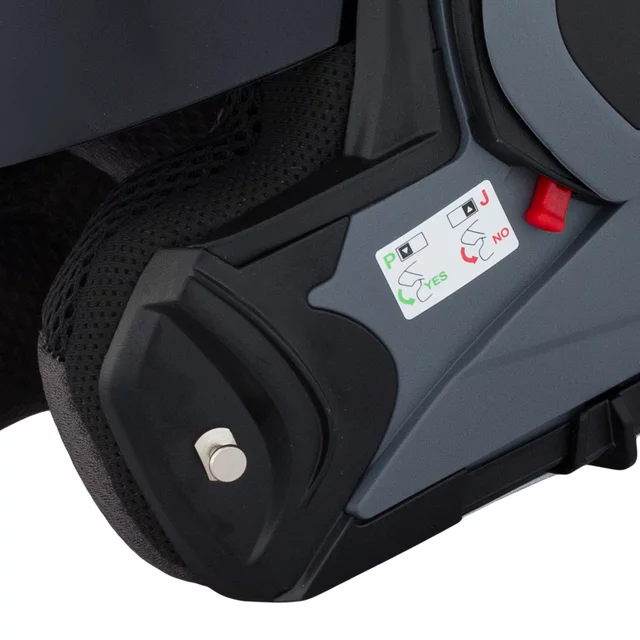 Překlopná moto přilba W-TEC Sabron P/J - White