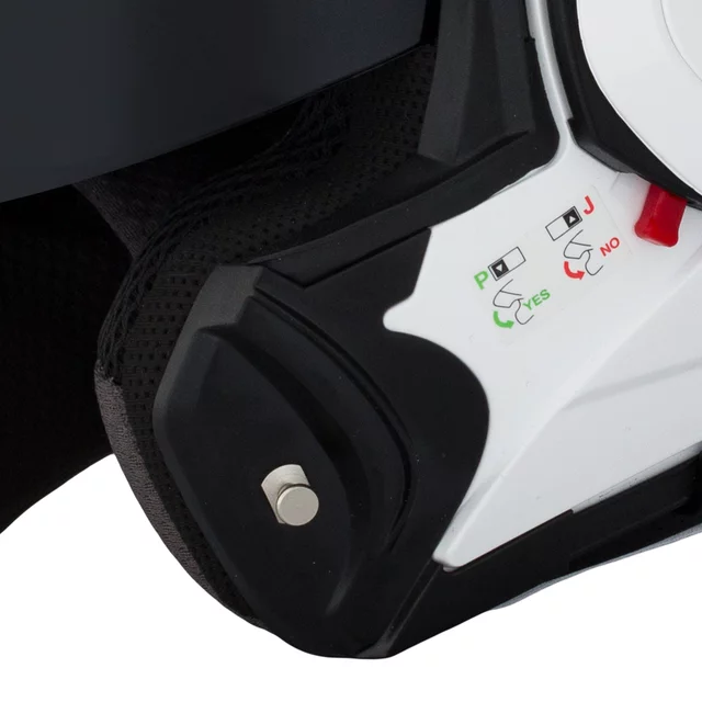 Překlopná moto přilba W-TEC Sabron P/J - White