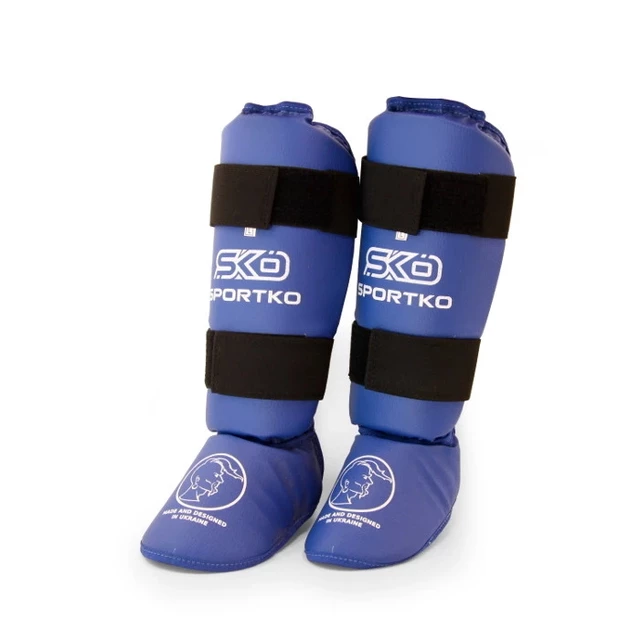 Shin Instep Guards SportKO 331 - Blue, XL - Blue