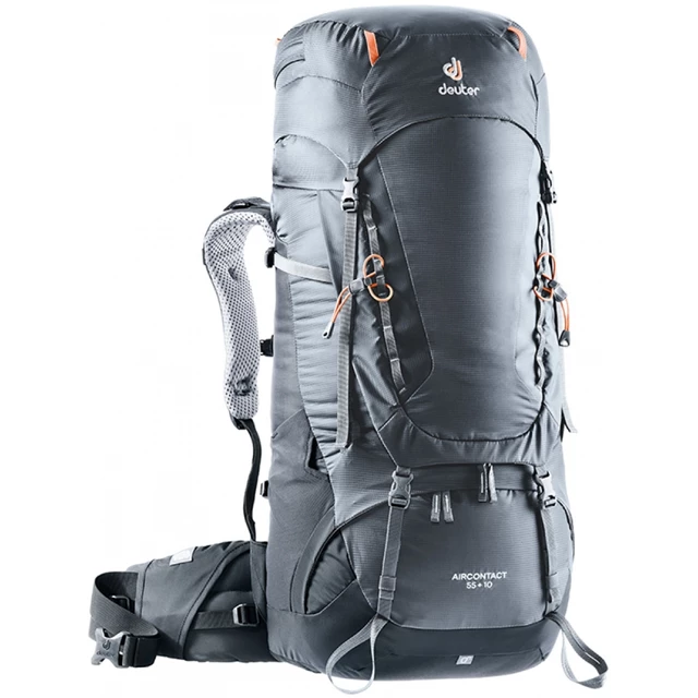 Expediční batoh DEUTER Aircontact 55 + 10 - graphite-black