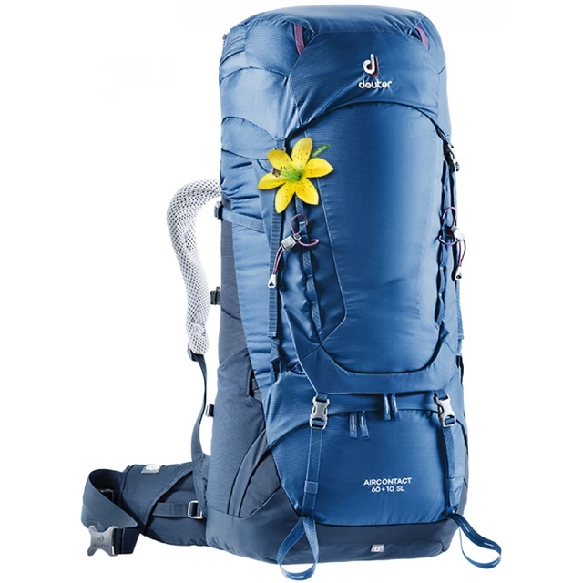 DEUTER Aircontact 60 + 10 SL Trekkingrucksack - leaf-forest - steel-midnight