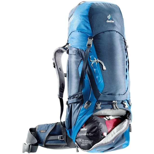 Expediční batoh DEUTER Aircontact 65 + 10 - modrá