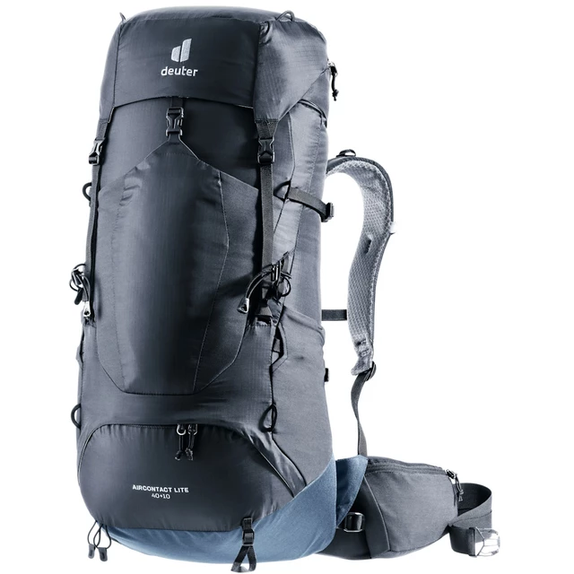 Turistický batoh Deuter Aircontact Lite 40 + 10 - black-marine - black-marine