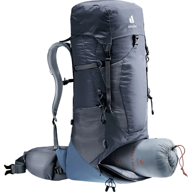 Turistický batoh Deuter Aircontact Lite 40 + 10 - black-marine