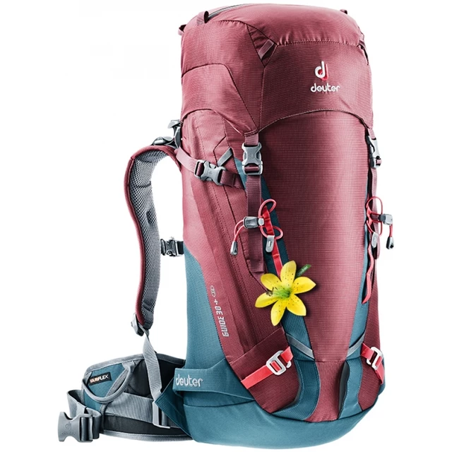 Mountaineering Backpack DEUTER Guide 30+ SL - Maroon-Arctic - Maroon-Arctic